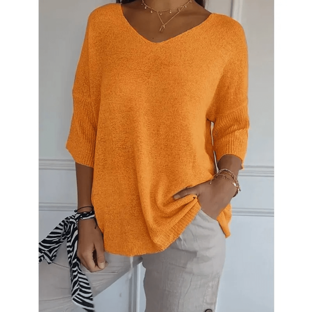Women's Relaxed Fit V-Neck Tunic
