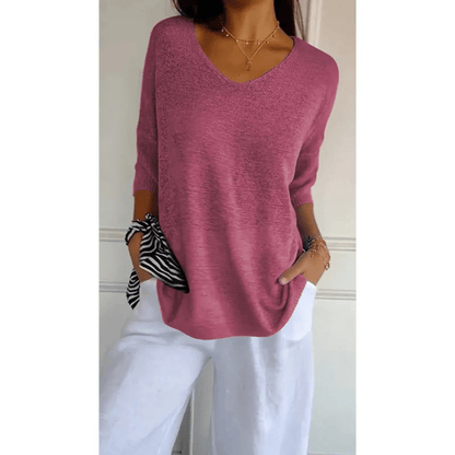Women's Relaxed Fit V-Neck Tunic
