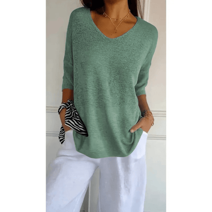 Women's Relaxed Fit V-Neck Tunic