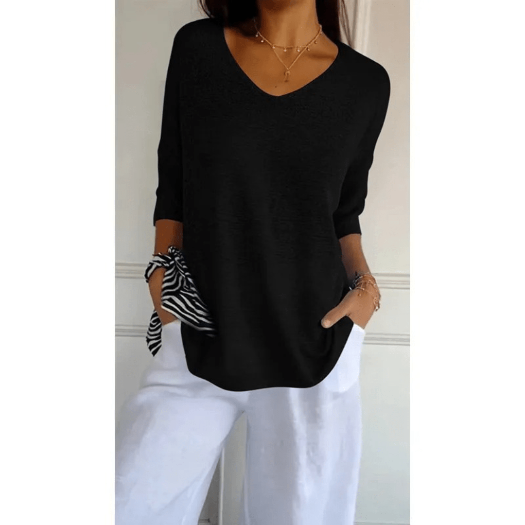 Women's Relaxed Fit V-Neck Tunic