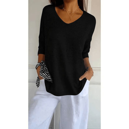 Women's Relaxed Fit V-Neck Tunic