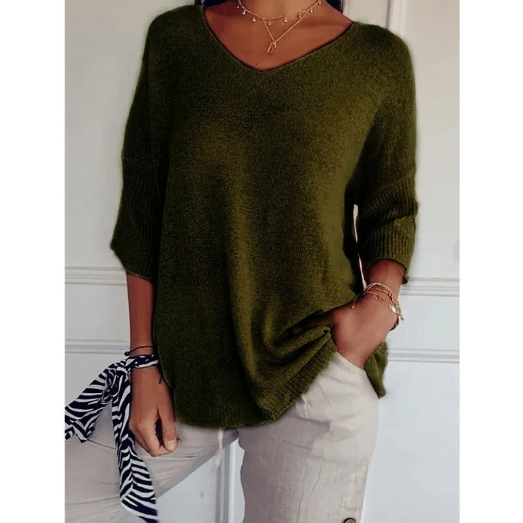 Women's Relaxed Fit V-Neck Tunic