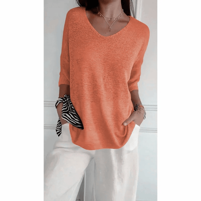 Women's Relaxed Fit V-Neck Tunic