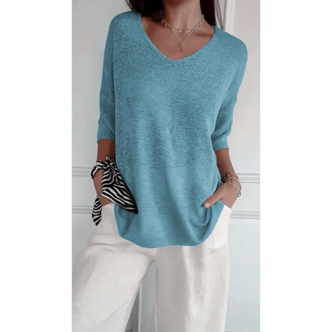 Women's Relaxed Fit V-Neck Tunic