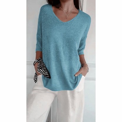 Women's Relaxed Fit V-Neck Tunic