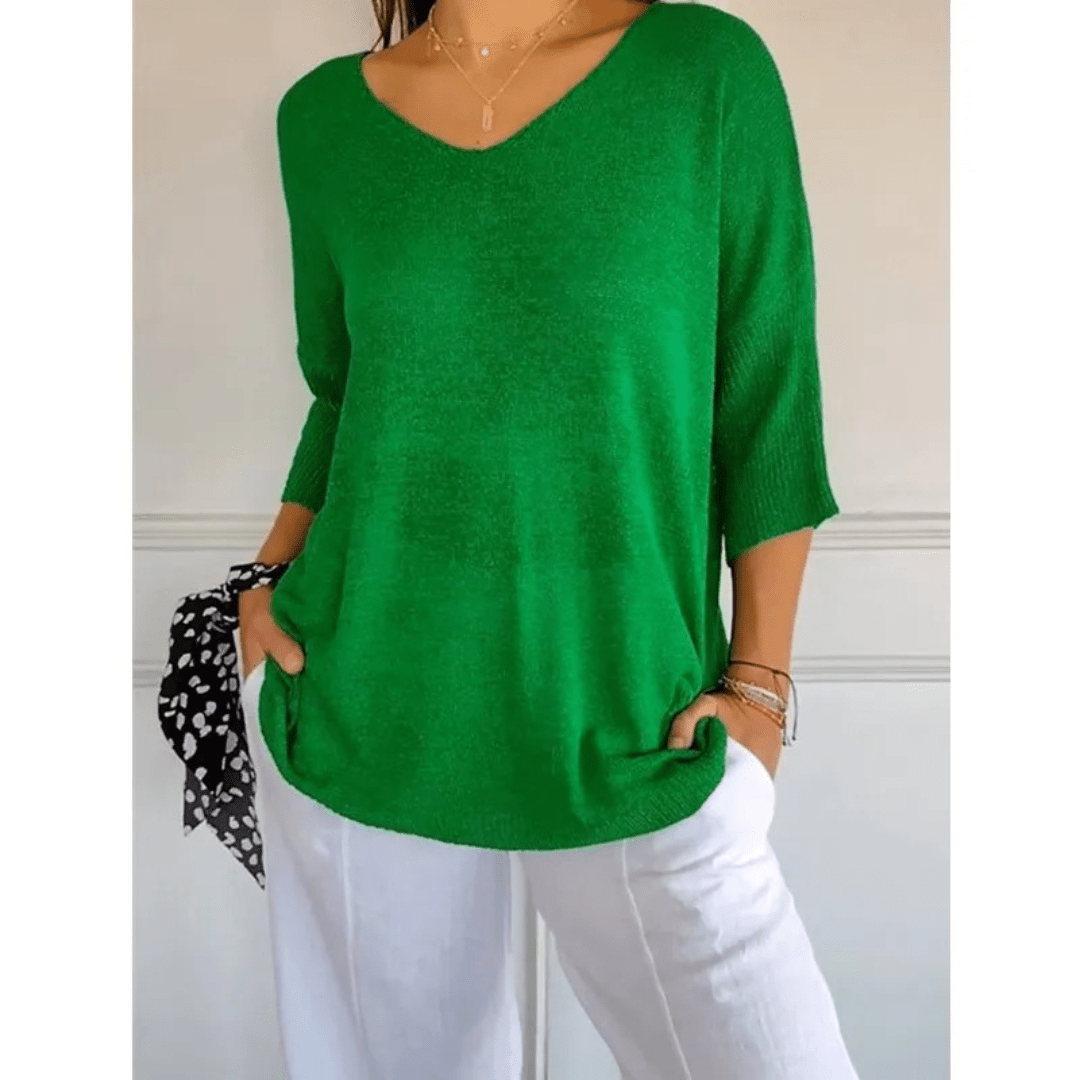 Women's Relaxed Fit V-Neck Tunic
