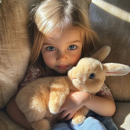 Plush Rabbit Toy Soft Fur Detailed