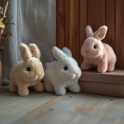 Plush Rabbit Toy Soft Fur Detailed