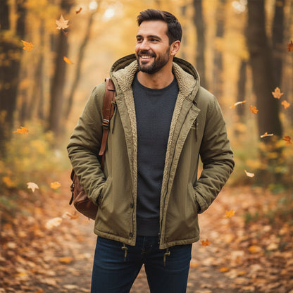 Men's Waterproof Winter Jacket Fleece Lined Padded