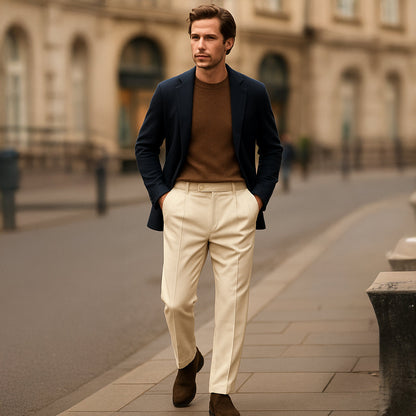 Men's Pleated Pants