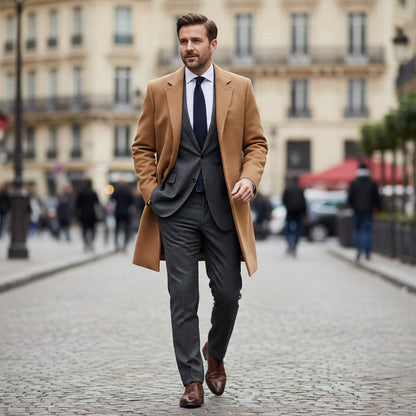 Men's Classic Wool Overcoat