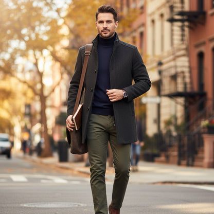 Men's Wool Classic Winter Overcoat