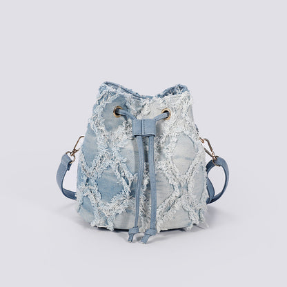 Chrissy Denim Bucket Bag - Jack Hafford