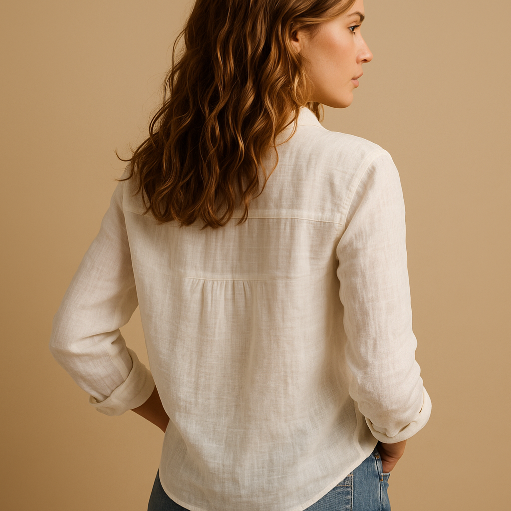 Women’s lightweight blouse with relaxed fit and breathable fabric, ideal for casual wear, work, or everyday outfits.