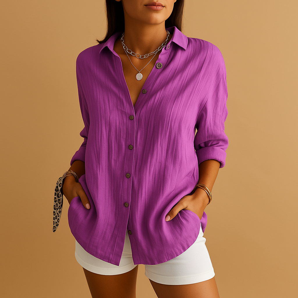 Women’s lightweight elegant blouse with a breathable and comfortable fit, suitable for work, everyday wear, and evening outings.