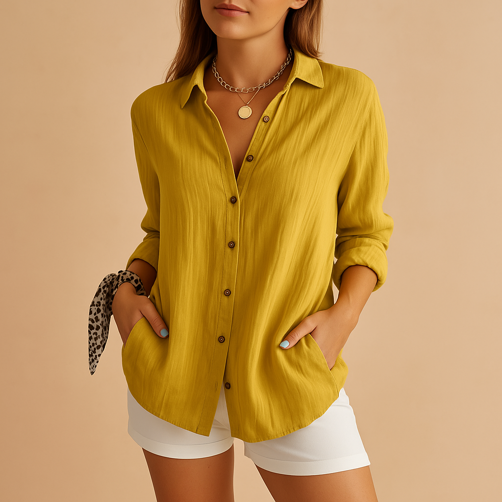 Women’s lightweight elegant blouse with a breathable and comfortable fit, suitable for work, everyday wear, and evening outings.