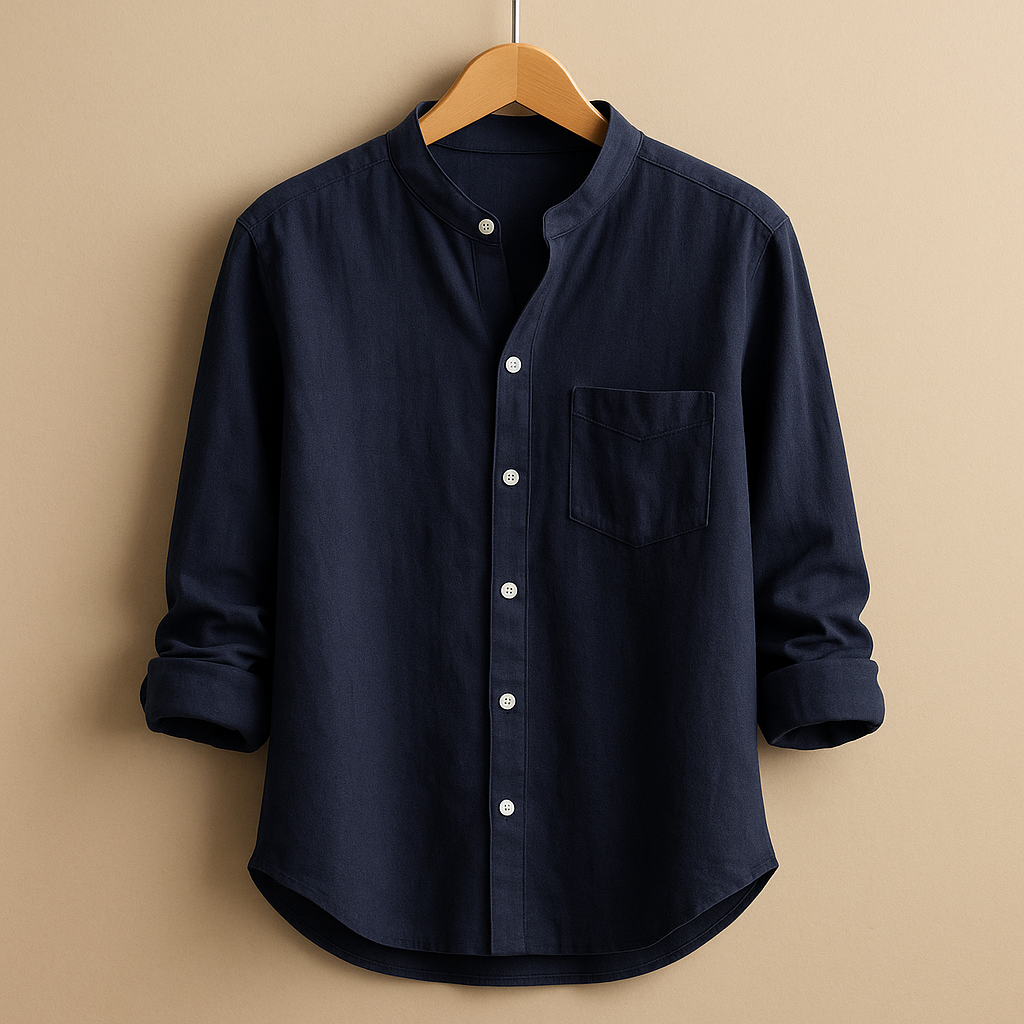 Women’s lightweight long sleeve shirt with tailored fit, breathable fabric, and classic button-down design for casual or formal wear.