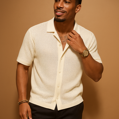 Breathable Casual Mens Short Sleeve Tee - VibreMode