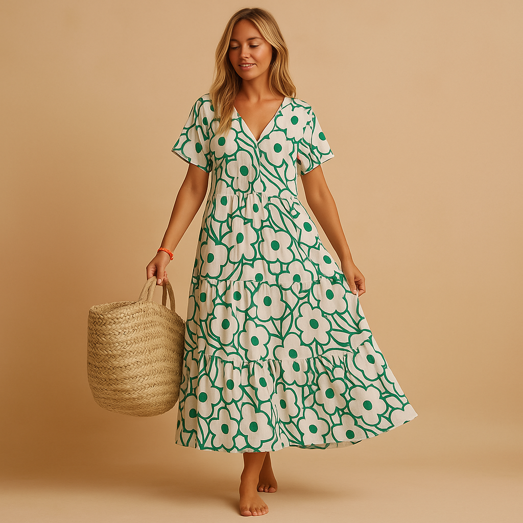 Women's Casual Summer Dress Short Sleeve - VibreMode