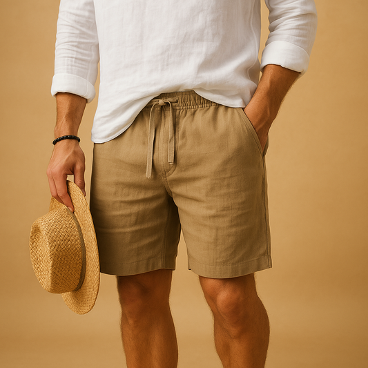 Breathable Athletic Mens Shorts with Elastic Waist - VibreMode