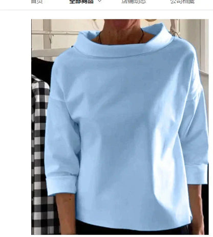 Image of Lillian | Women's High Neck Relaxed Fit Top