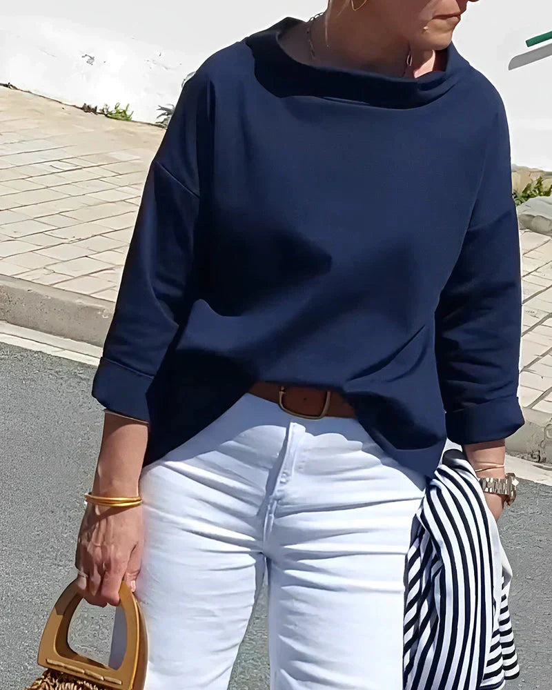 Image of Lillian | Women's High Neck Relaxed Fit Top