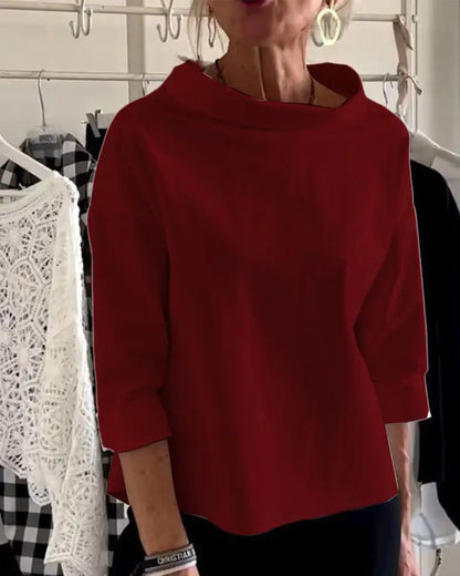 Image of Lillian | Women's High Neck Relaxed Fit Top