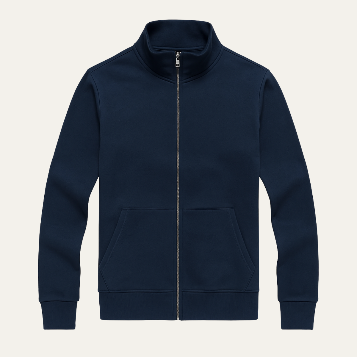 Men's Slim Fit Cotton Sweater Zip Up Casual - VibreMode