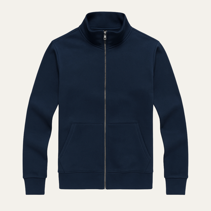 Men's Slim Fit Cotton Sweater Zip Up Casual - VibreMode