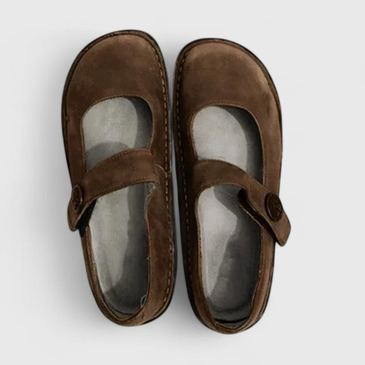 Women's Mary Jane Shoes Closed Toe Buckle Strap