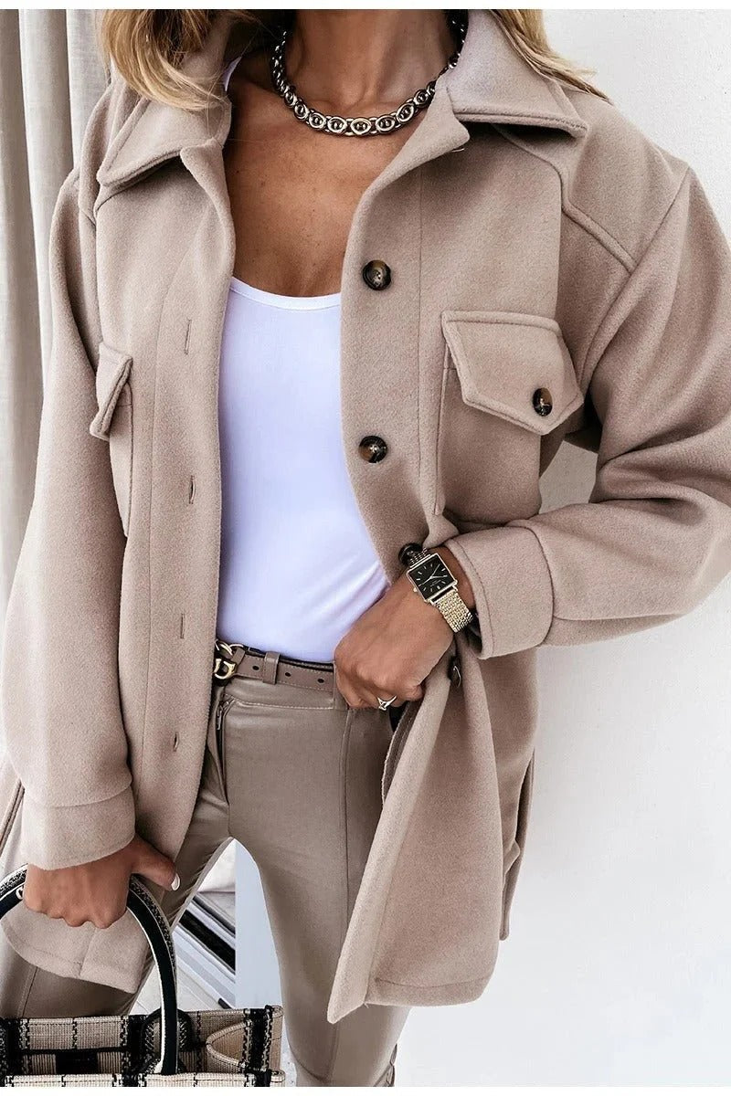 Image of Lisa | Women's Button-Down Overshirt Jacket