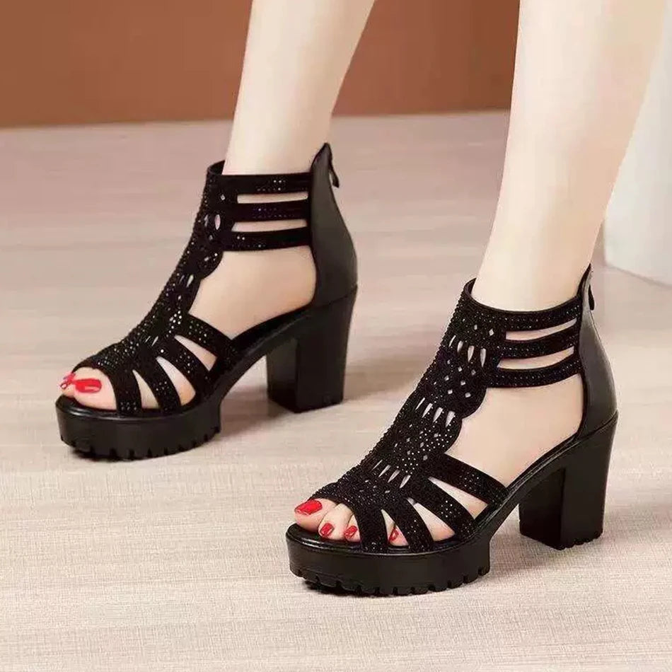 Lisa | Women's Block Heel Strappy Sandals - Image 3