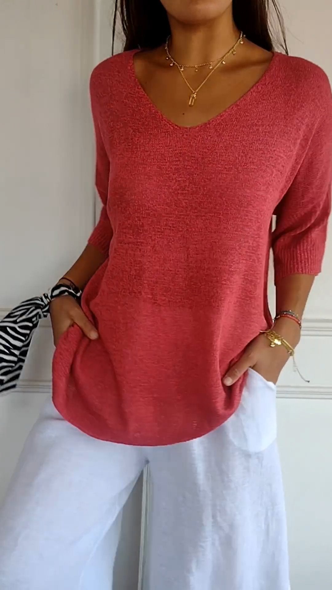 Women's Lightweight Pastel Knit Top