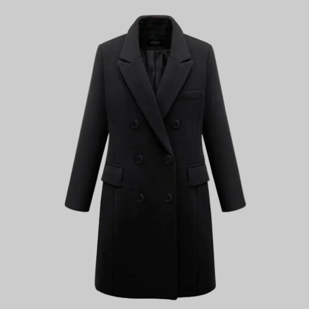 Women's Long Winter Coat Elegant Waterproof - VibreMode