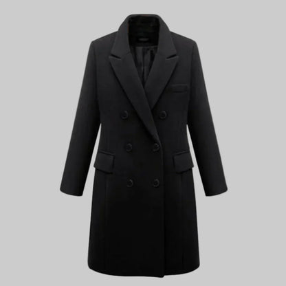 Women's Long Winter Coat Elegant Waterproof - VibreMode