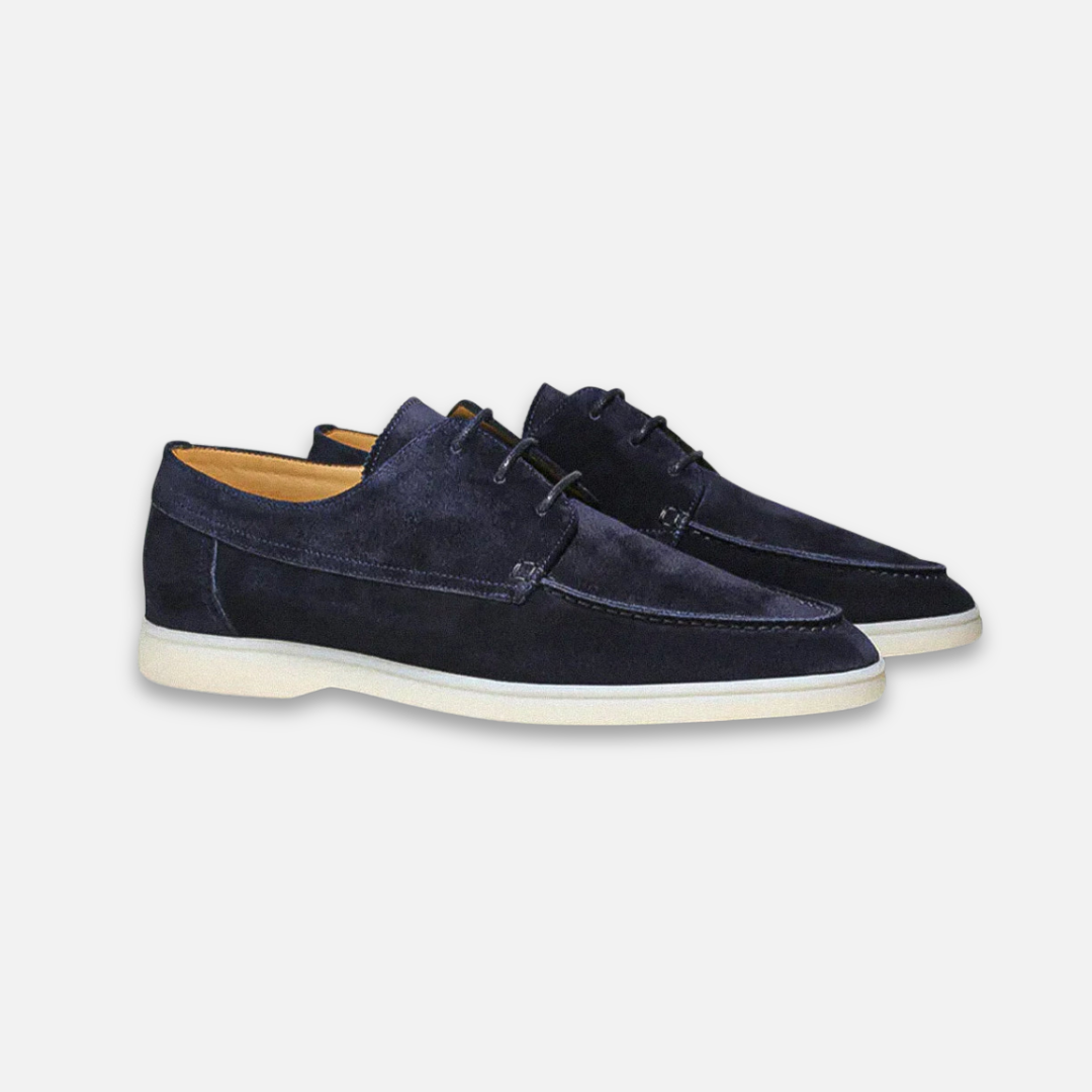 Men's Lace-Up Loafers Low Leather - VibreMode