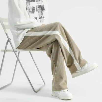 Image of Logan | Unisex Loose-Fit Corduroy Sweatpants