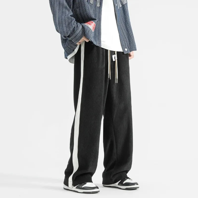 Men's Corduroy Sweatpants Loose Fit - VibreMode