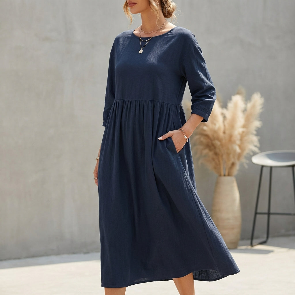 Image of Lola | Women's A-Line Midi Dress