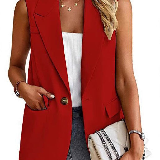 Lola Women's Tailored Sleeveless Blazer Vest - VibreMode