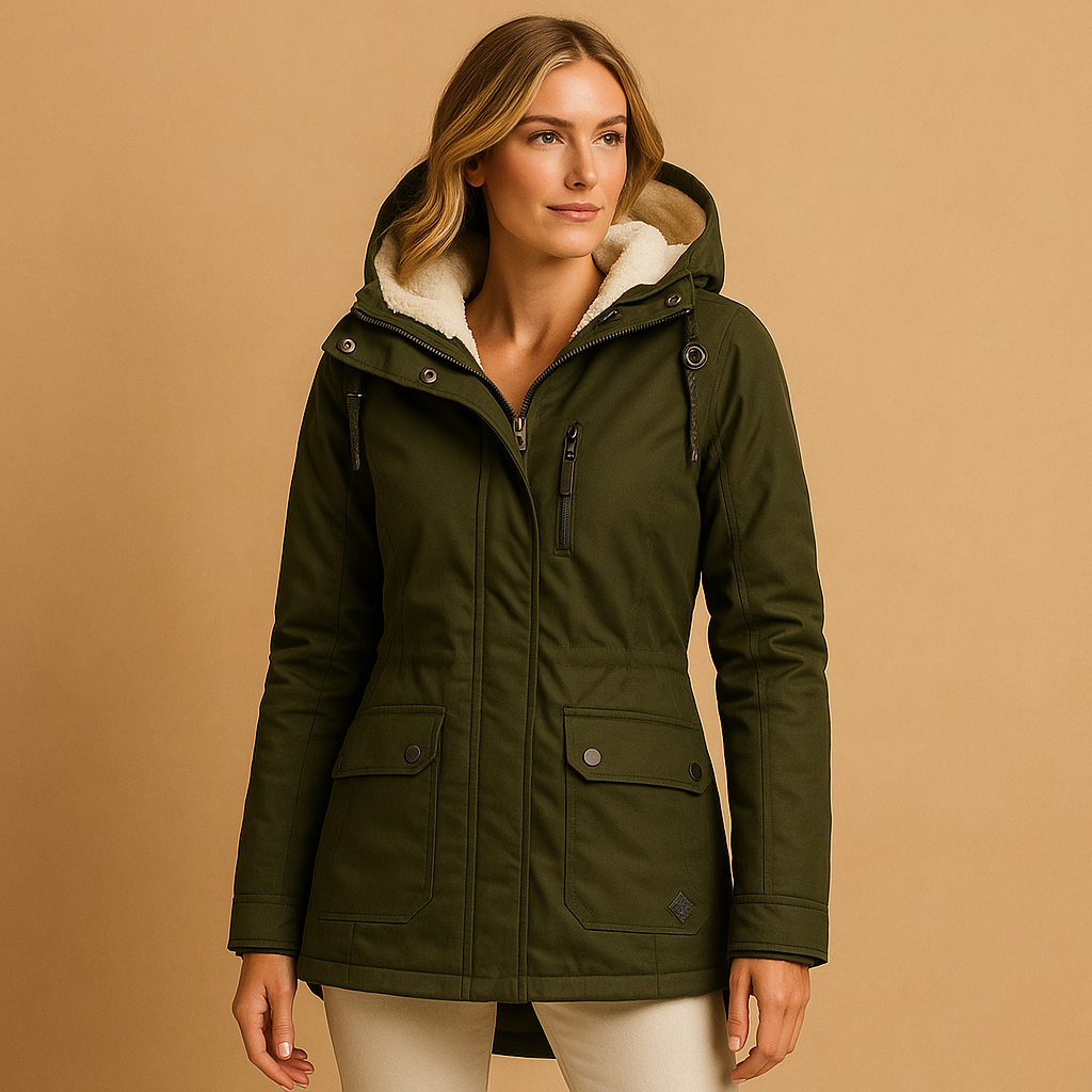 Warm Waterproof Women's Winter Parka Coat - VibreMode