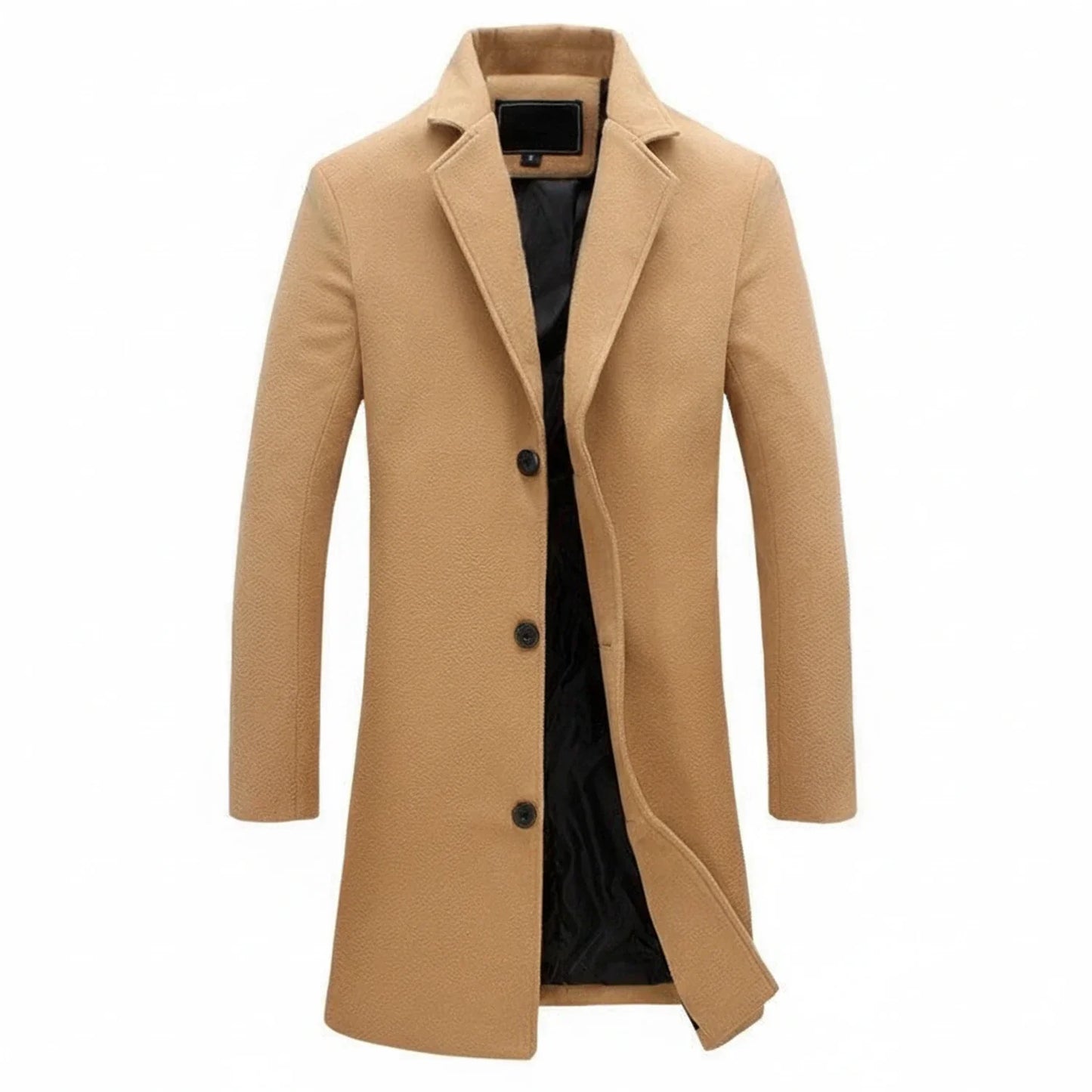 Men's Long Winter Overcoat - VibreMode