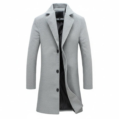 Men's Long Winter Overcoat