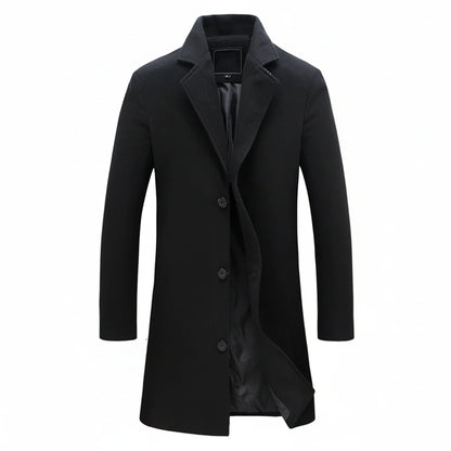 Men's Long Winter Overcoat