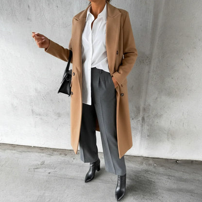 Long Winter Coat for Women AI replaced image
