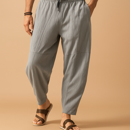 Comfortable Cotton Mens Pants Breathable Fit - VibreMode