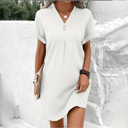 Loretta Women's V-Neck Mini Dress
