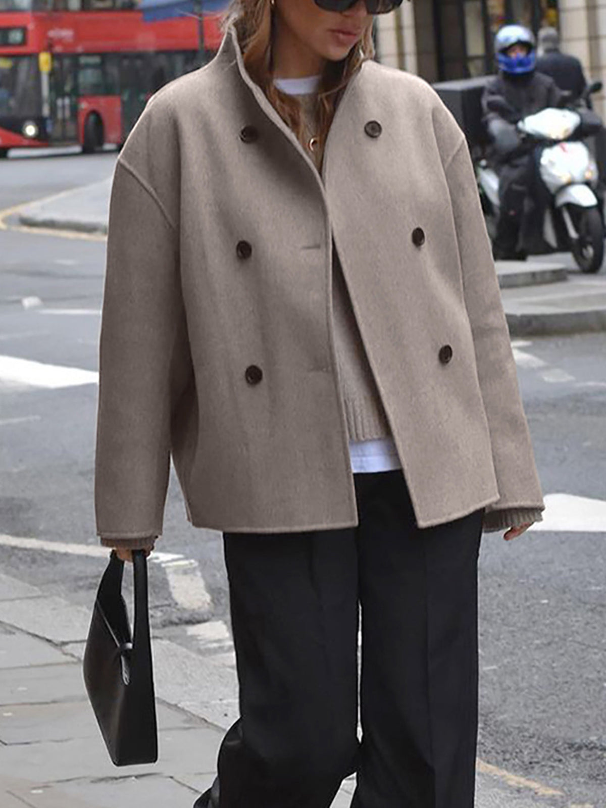 Image of Lori | Women's Double-Breasted Short Coat