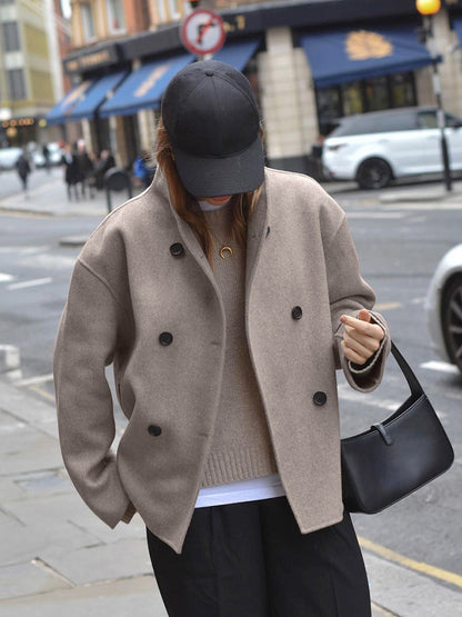 Image of Lori | Women's Double-Breasted Short Coat