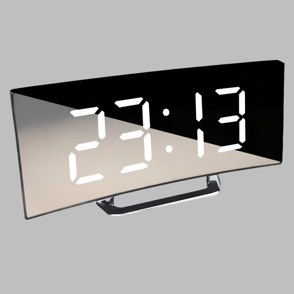 Curved Led Digital Alarm Clock